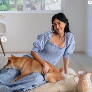 HILL HOUSE Nesli Nap Dress - Diana Check